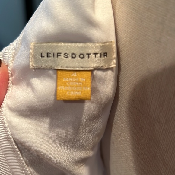 Leifsdottir Anthropologie Lila Eyelet White dress sz 4 - Picture 10 of 11